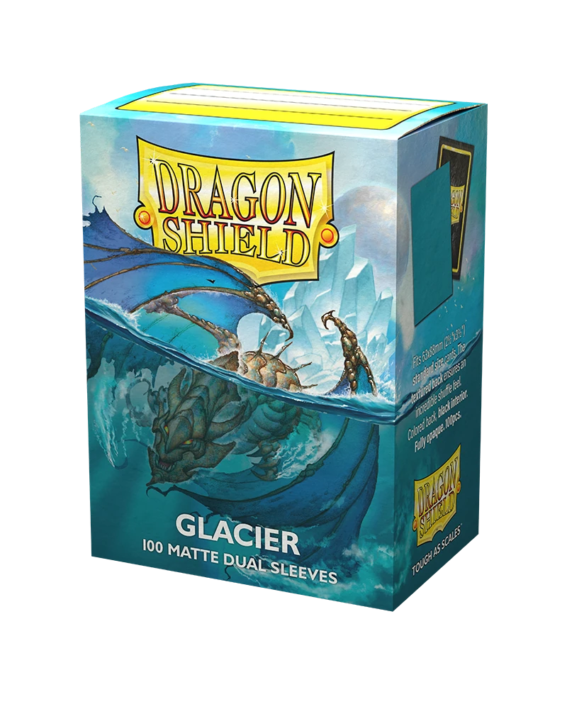Dragon Shields: (100) Matte Dual - Glacier