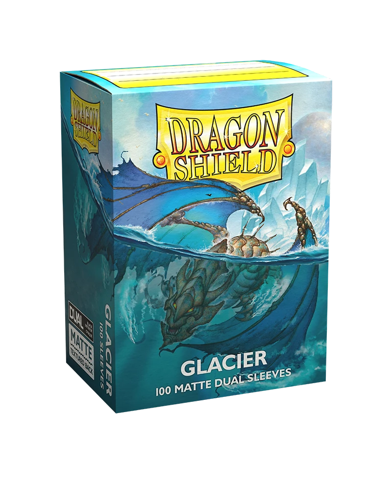 Dragon Shields: (100) Matte Dual - Glacier