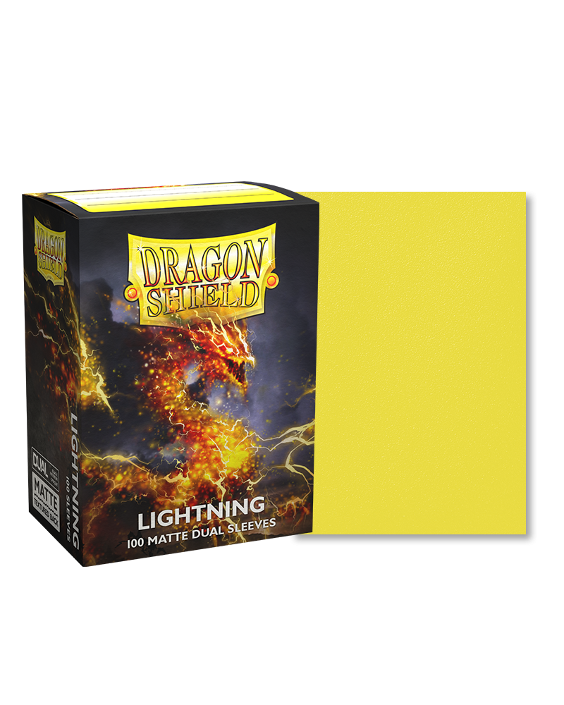 Dragon Shields: (100) Matte Dual - Lightning