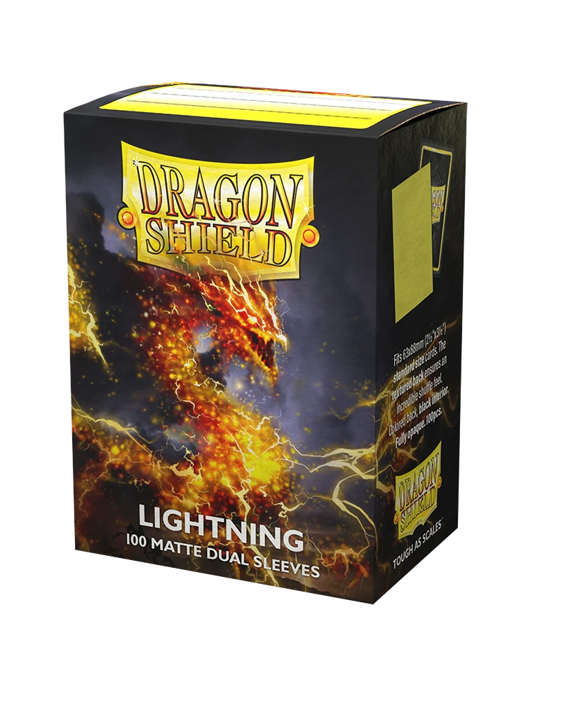 Dragon Shields: (100) Matte Dual - Lightning