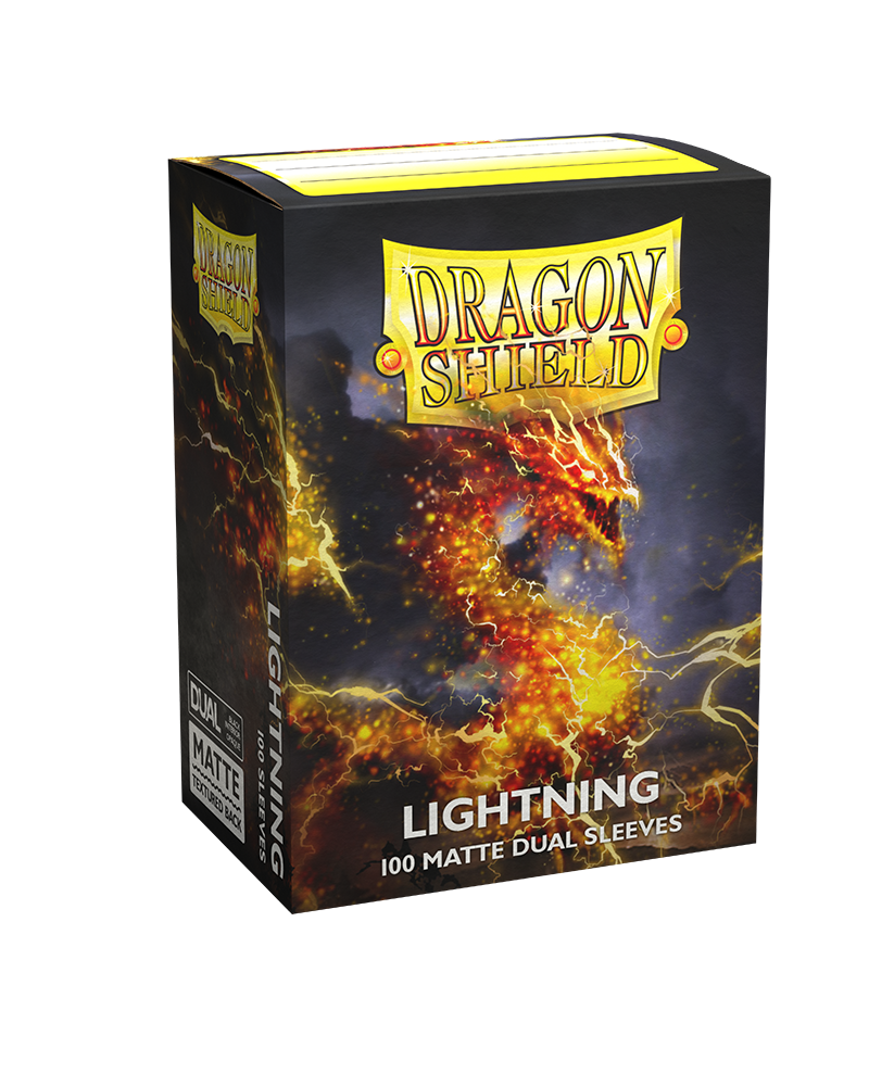 Dragon Shields: (100) Matte Dual - Lightning