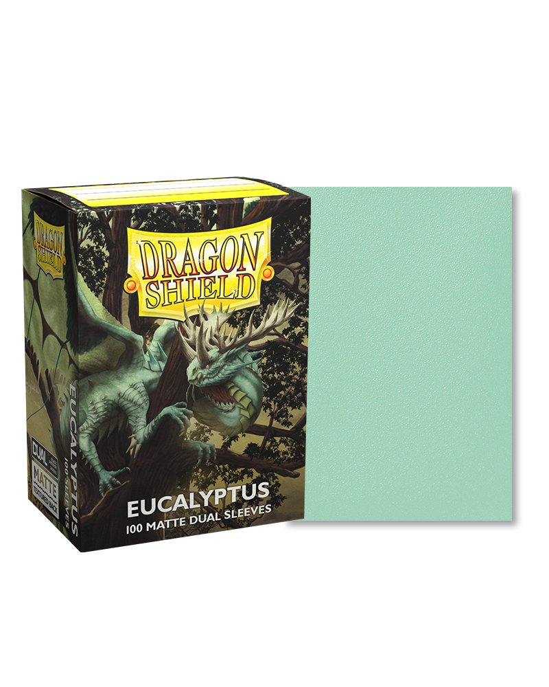 Dragon Shields: (100) Matte Dual - Eucalyptus