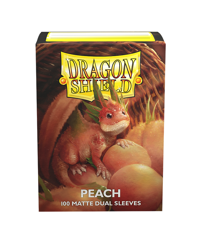 Dragon Shields: (100) Matte Dual - Peach