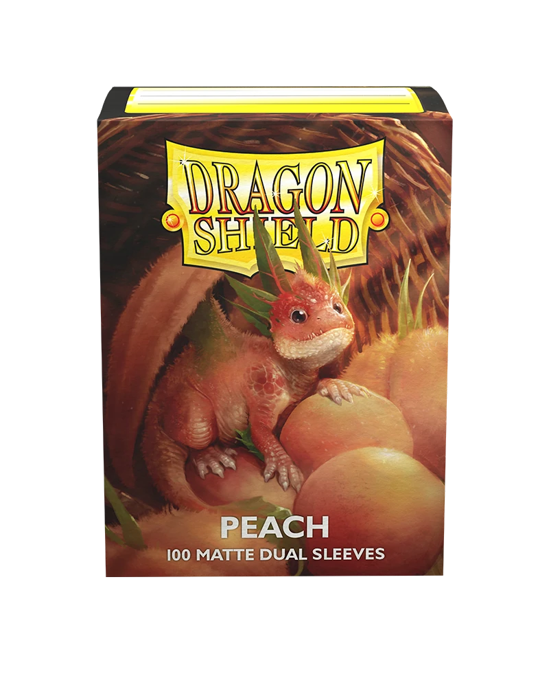 Dragon Shields: (100) Matte Dual - Peach
