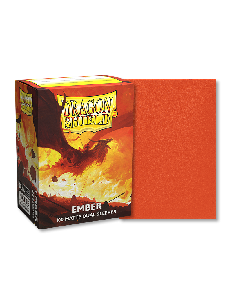 Dragon Shields: (100) Matte Dual - Ember