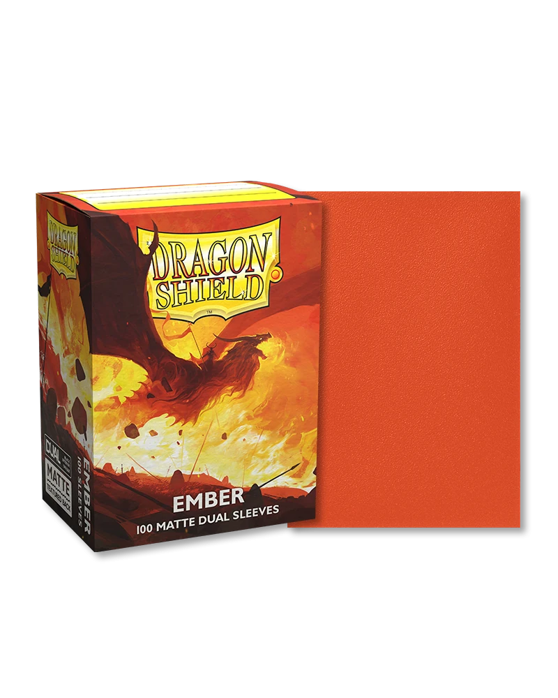 Dragon Shields: (100) Matte Dual - Ember