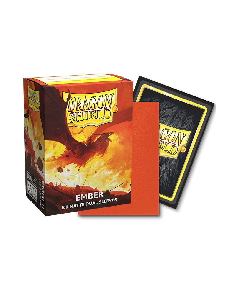 Dragon Shields: (100) Matte Dual - Ember