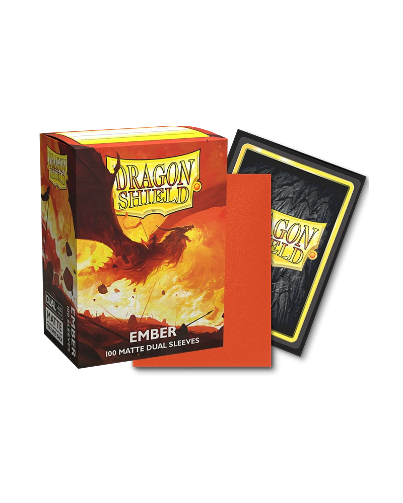 Dragon Shields: (100) Matte Dual - Ember