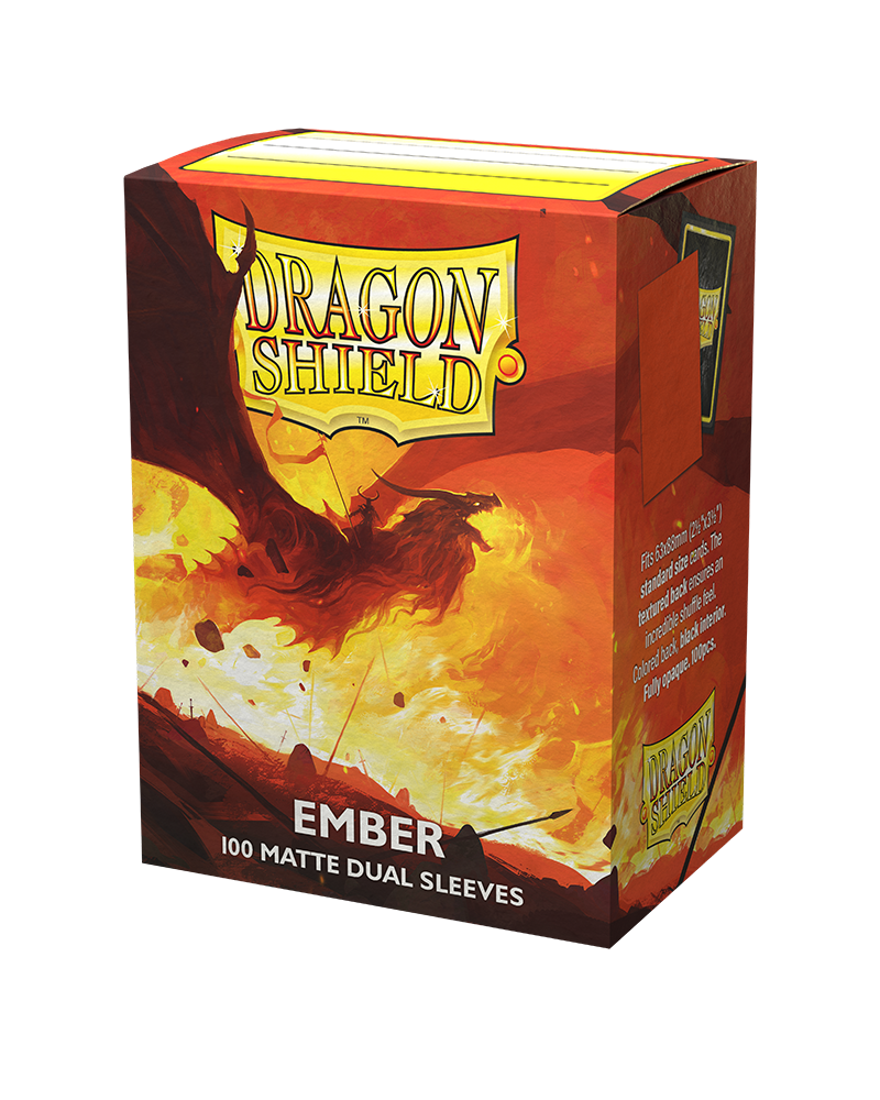 Dragon Shields: (100) Matte Dual - Ember