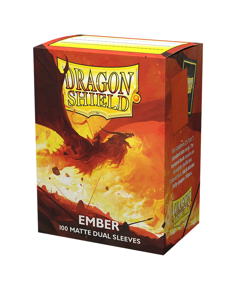 Dragon Shields: (100) Matte Dual - Ember