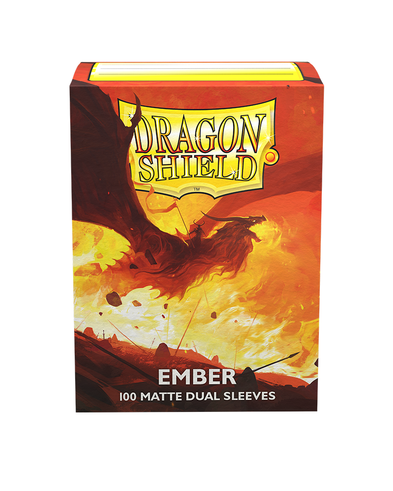 Dragon Shields: (100) Matte Dual - Ember