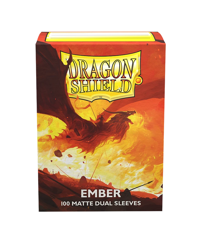 Dragon Shields: (100) Matte Dual - Ember