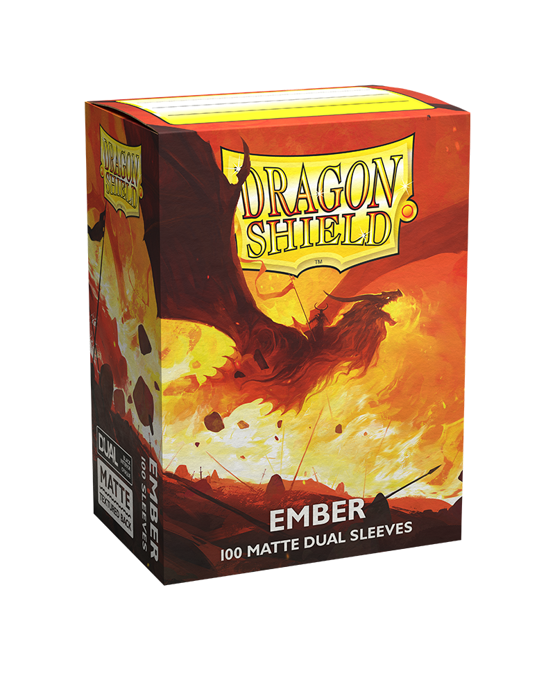 Dragon Shields: (100) Matte Dual - Ember