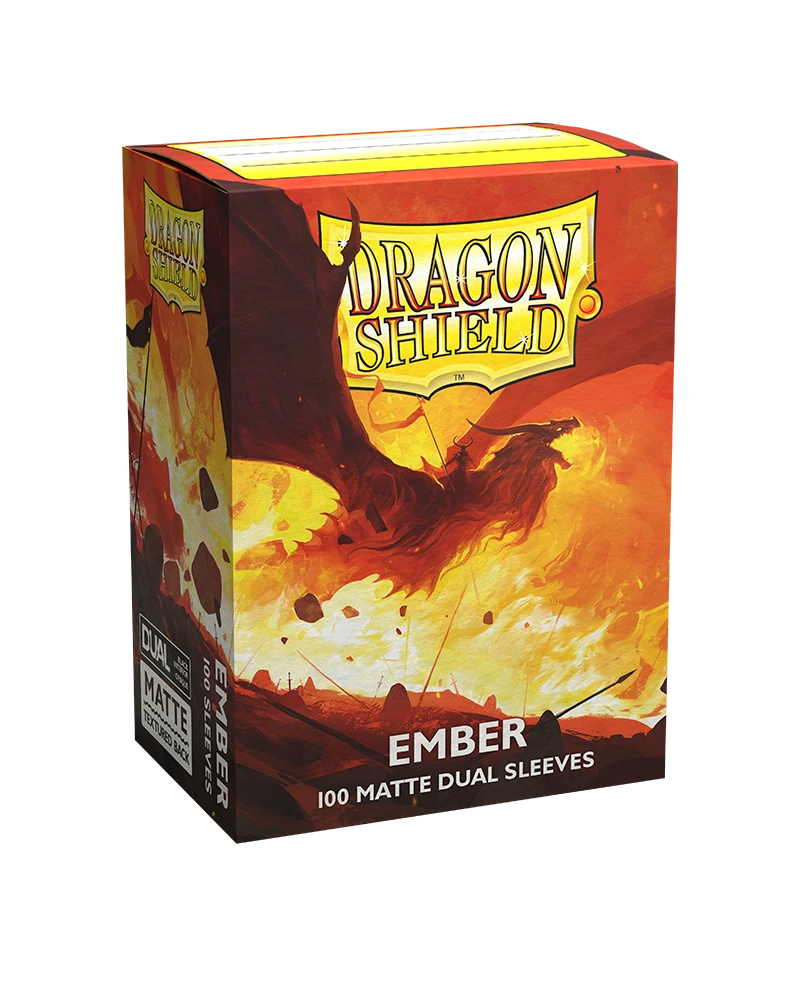 Dragon Shields: (100) Matte Dual - Ember