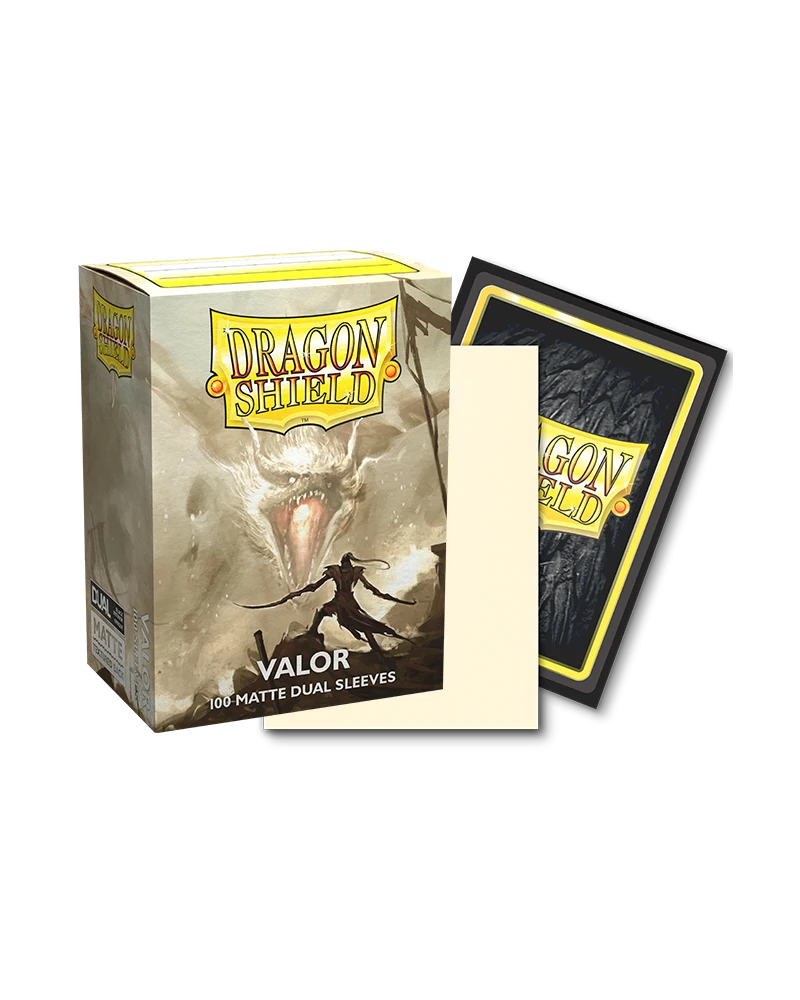 Dragon Shields: (100) Matte Dual - Valor