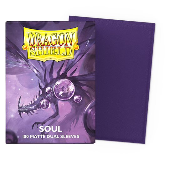 Dragon Shields: (100) Matte Dual - Metallic Purple / Soul