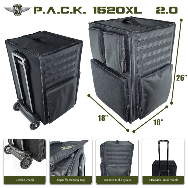(1520) P.A.C.K. 1520XL 2.0 Empty (Black)