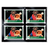 130PT 4-Card Black Border UV ONE-TOUCH® Magnetic Holder