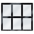 35PT 6-Card Black Border UV ONE-TOUCH® Magnetic Holder