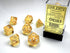 Translucent: Polyhedral Yellow/White 7-Die Set