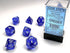 Translucent: Polyhedral Blue/White 7-Die Set