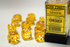 Translucent: 16mm D6 Yellow/White Dice Block (12 Dice)