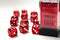 Translucent: 16mm D6 Red/White Dice Block (12 Dice)