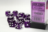 Translucent: 16mm D6 Purple/White Dice Block (12 Dice)