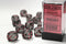 Translucent: 16mm D6 Smoke/Red Dice Block (12 Dice)