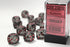 Translucent: 16mm D6 Smoke/Red Dice Block (12 Dice)