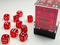 Translucent: 12mm D6 Red/White (36 Dice)