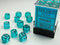 Translucent: 12mm D6 Teal/White (36 Dice)