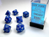 Opaque: Polyhedral Blue/White 7-Die Set