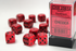 Opaque: 16mm D6 Red/Black Dice Block (12 Dice)