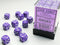 Opaque: 12mm D6 Purple/White (36)