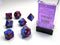 Gemini: Polyhedral Blue-Purple/Gold 7-Die Set