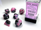 Gemini: Polyhedral Black-Pink/White 7-Die Set