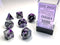 Gemini: Polyhedral Purple-Steel/White 7-Die Set