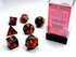 Gemini: Polyhedral Black-Red/Gold 7-Die Set