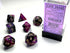 Gemini: Polyhedral Black-Purple/Gold 7-Die Set