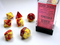 Gemini: Polyhedral Red-Yellow/Silver 7-Die Set