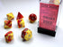 Gemini: Polyhedral Red-Yellow/Silver 7-Die Set