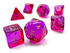 Gemini: Polyhedral Translucent Red-Violet/Gold 7-Die Set