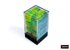 Gemini: Plasma Green-Teal/Orange Luminary 16mm D6 (12 dice)