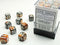Gemini: 12mm D6 Copper-Steel/White (36)