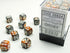 Gemini: 12mm D6 Copper-Steel/White (36)