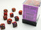 Gemini: 12mm D6 Purple-Red/Gold (36)