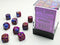 Gemini: 12mm D6 Blue-Purple/Gold (36)