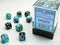 Gemini: 12mm D6 Black-Shell/White (36)