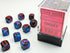 Gemini: 12mm D6 Black-Starlight/Red (36)